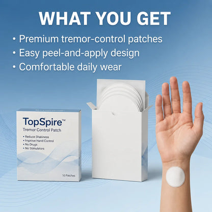 TopSpire™ Patch: Steady Hands, Win Back Your Life Today
