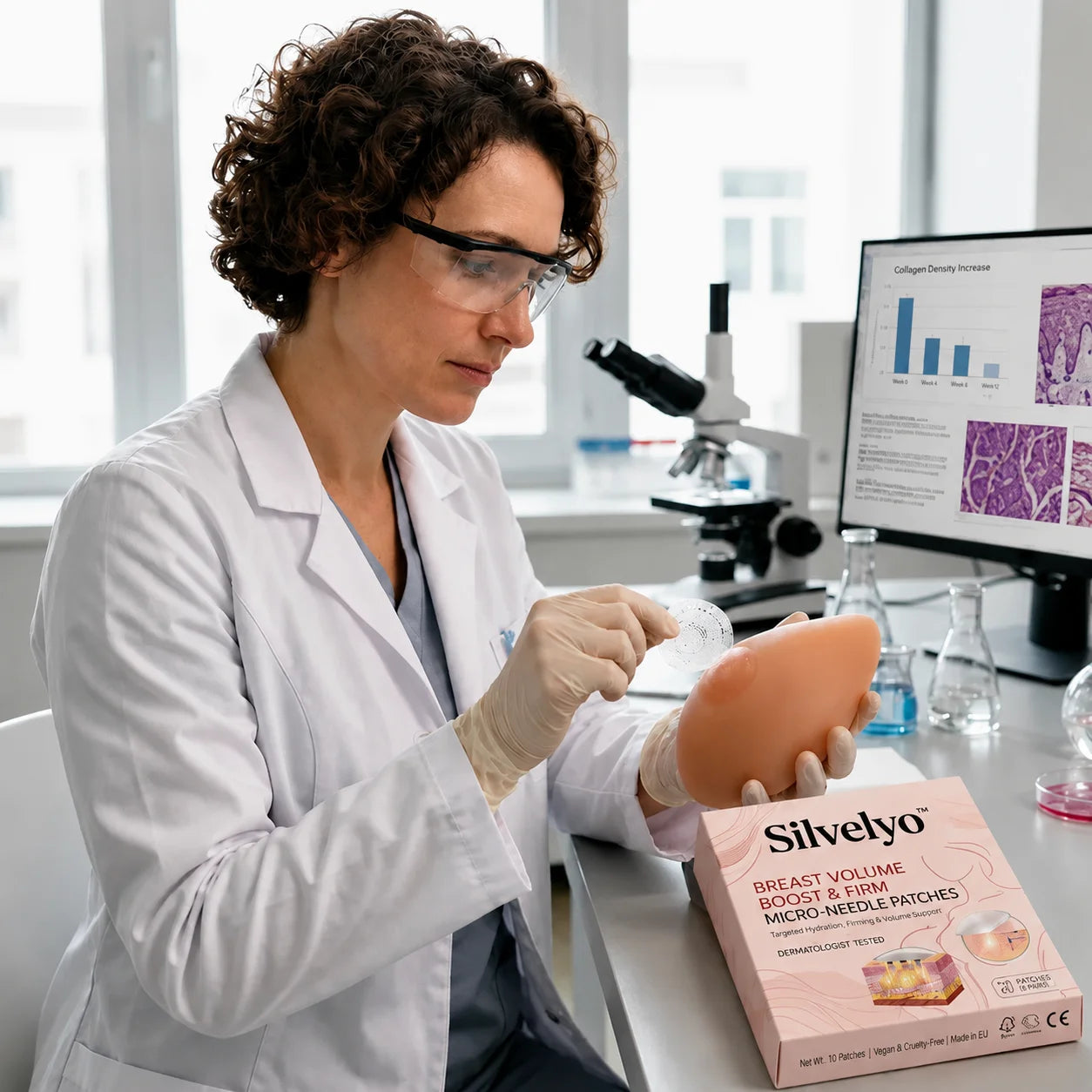 🔥Limited-time 60% sale--Silvelyo™ Targeted Breast Enhancement Advanced Nano-Microneedle Patches