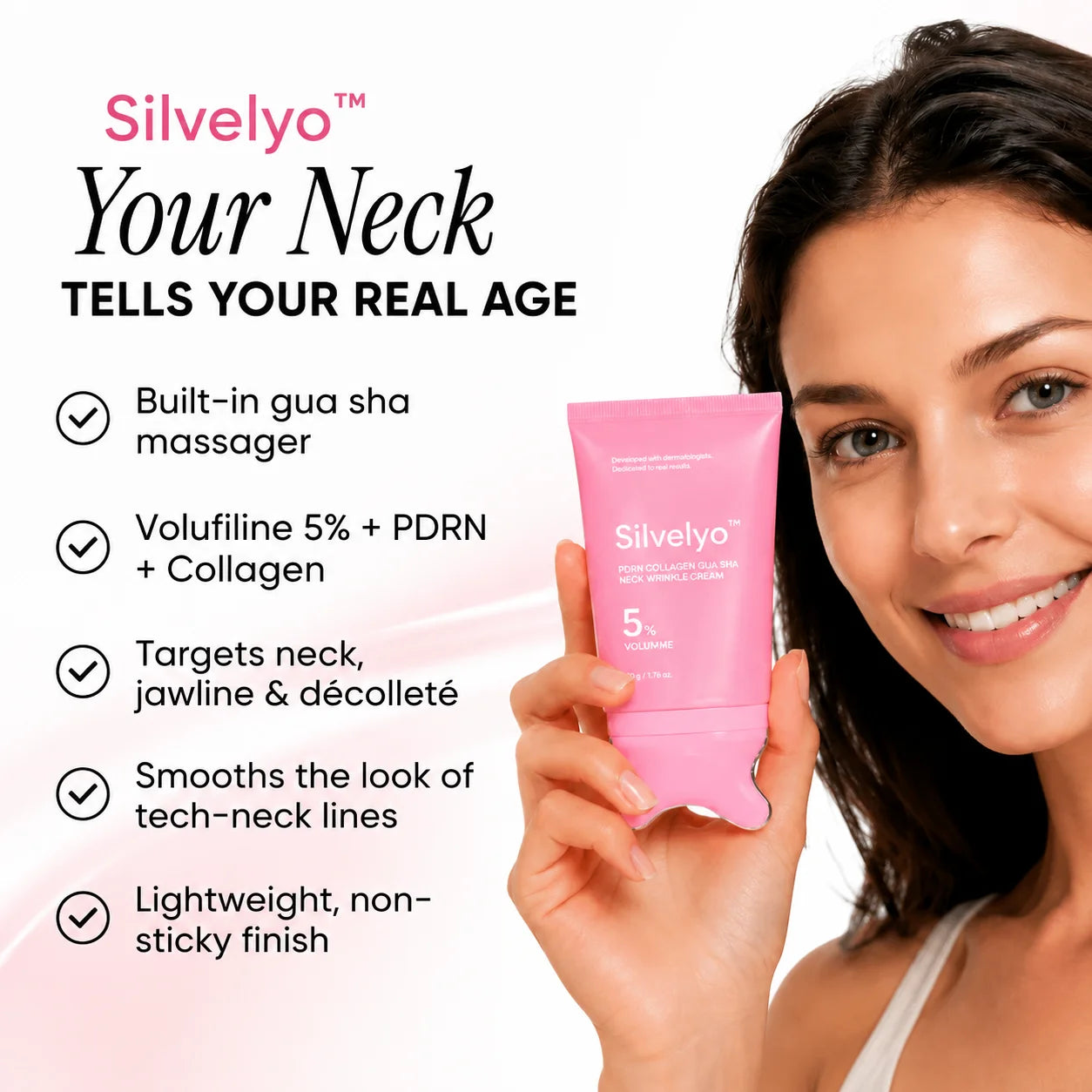 Silvelyo™ PDRN Collagen Gua Sha Neck & Contour Cream