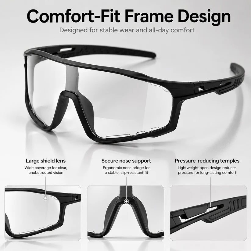 ☀️UV400 Photochromic Polarized Safety Glasses