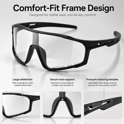☀️UV400 Photochromic Polarized Safety Glasses