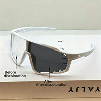 White frame [discoloration gray]+Free glasses case