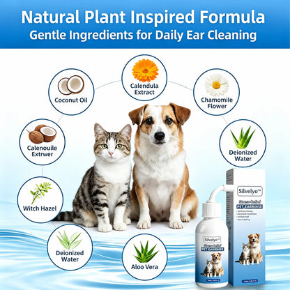 Silvelyo™ Pet Ear Wash | Odor-Free Cleaning for Dogs & Cats🐾