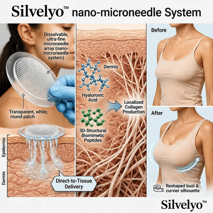 🔥Limited-time 60% sale--Silvelyo™ Targeted Breast Enhancement Advanced Nano-Microneedle Patches