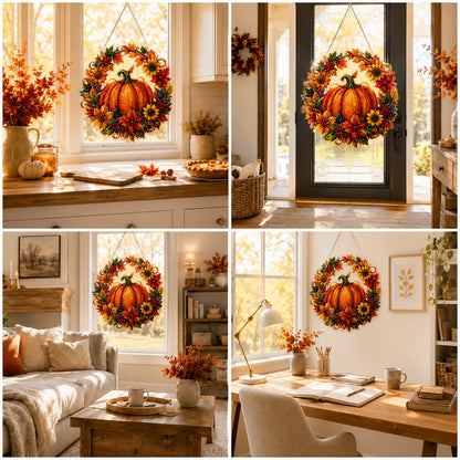 🔥Last Day 49% OFF - 🍂✨Autumn Harvest Pumpkin Diamond Art Hanging Ornament Kit