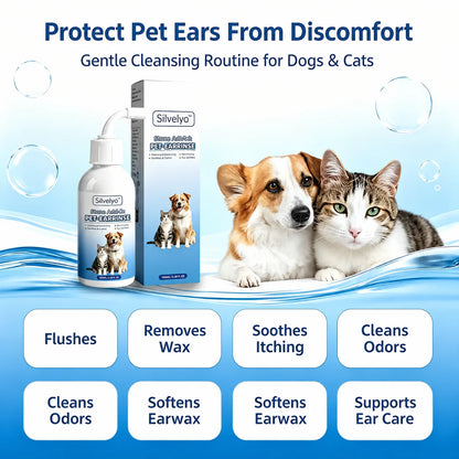 Silvelyo™ Pet Ear Wash | Odor-Free Cleaning for Dogs & Cats🐾