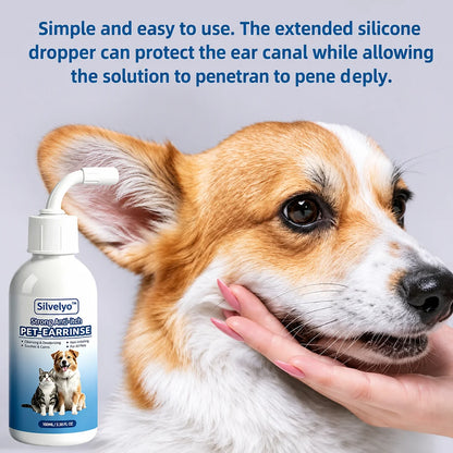 Silvelyo™ Pet Ear Wash | Odor-Free Cleaning for Dogs & Cats🐾