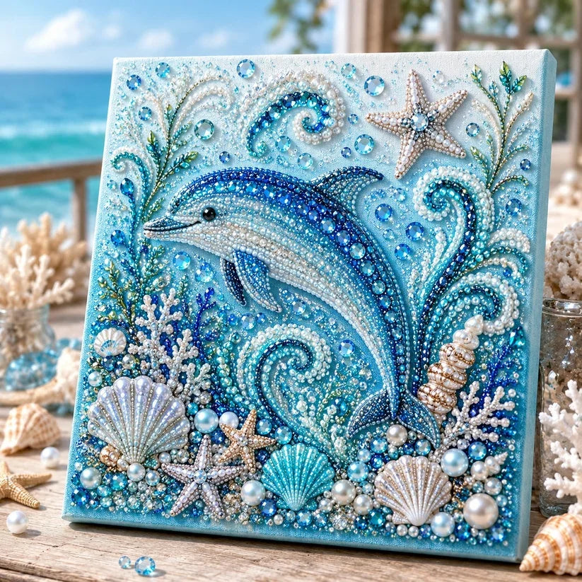 🔥 49% OFF 🌊✨ Ocean Theme Pearl Art DIY Kit