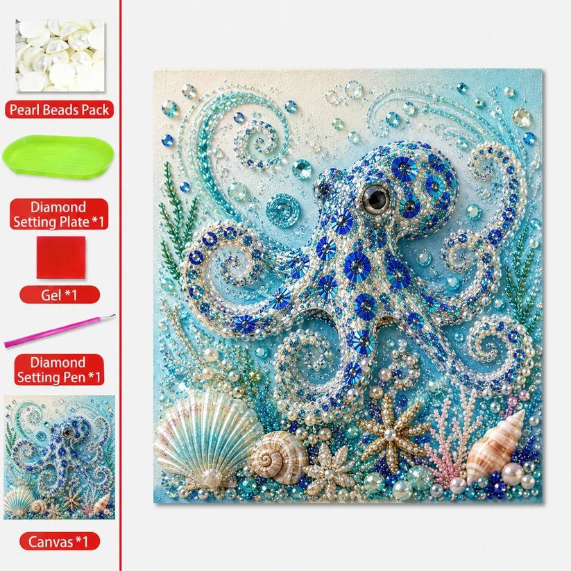 🔥 49% OFF 🌊✨ Ocean Theme Pearl Art DIY Kit