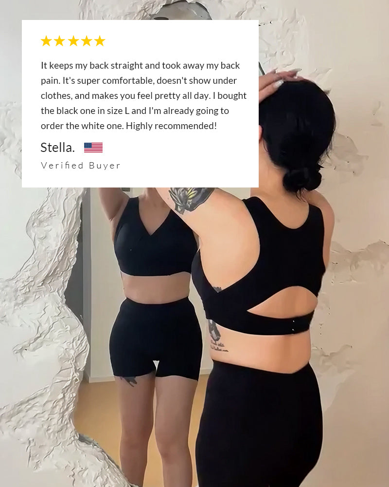 🔥 LAST DAY! 50% OFF Front Closure Cross-Back Wireless Posture Bra