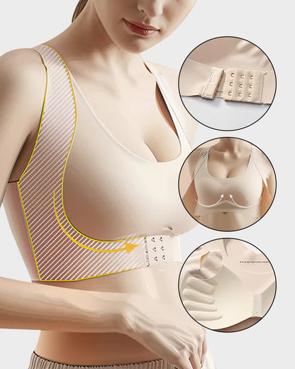 🔥 LAST DAY! 50% OFF Front Closure Cross-Back Wireless Posture Bra