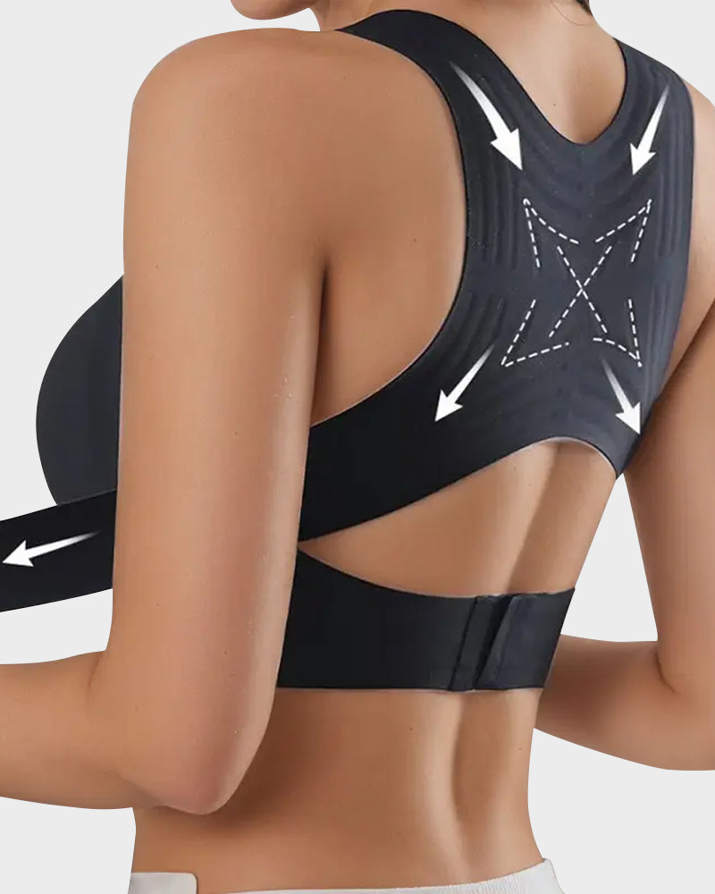 🔥 LAST DAY! 50% OFF Front Closure Cross-Back Wireless Posture Bra
