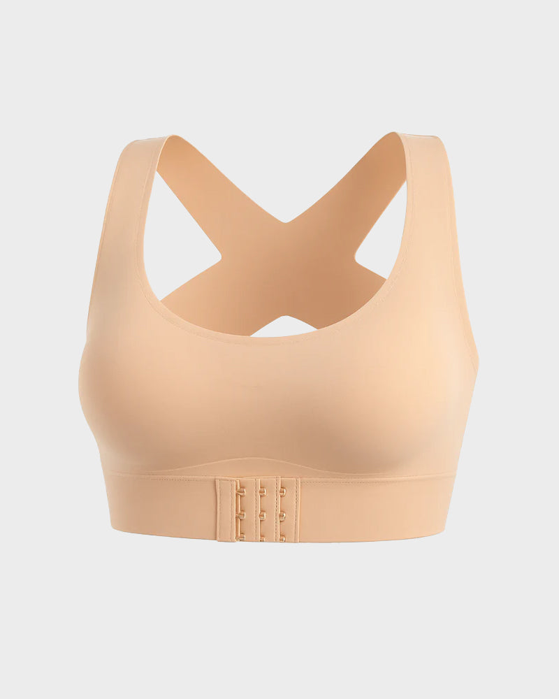 🔥 LAST DAY! 50% OFF Front Closure Cross-Back Wireless Posture Bra