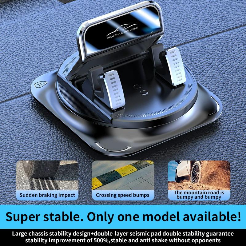 360° Rotating Car Phone Holder with Strong Suction Cup for iPhone & Android