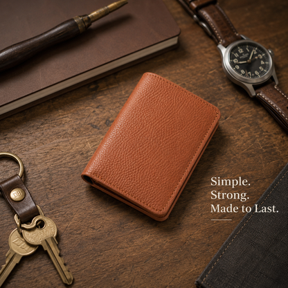 🔥100% Handmade Full-Grain Leather Wallet