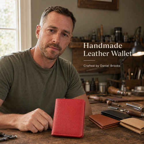 🔥100% Handmade Full-Grain Leather Wallet