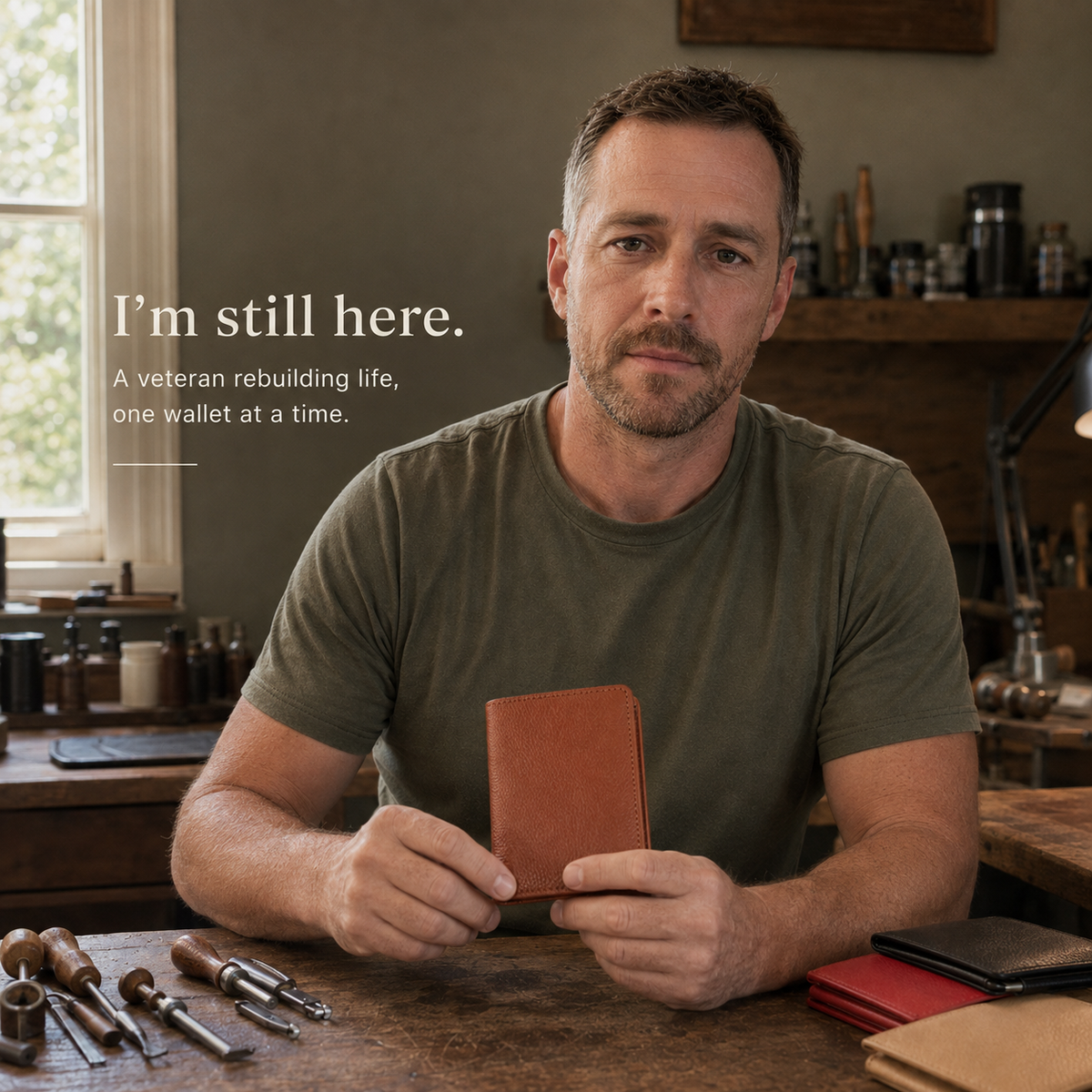 🔥100% Handmade Full-Grain Leather Wallet