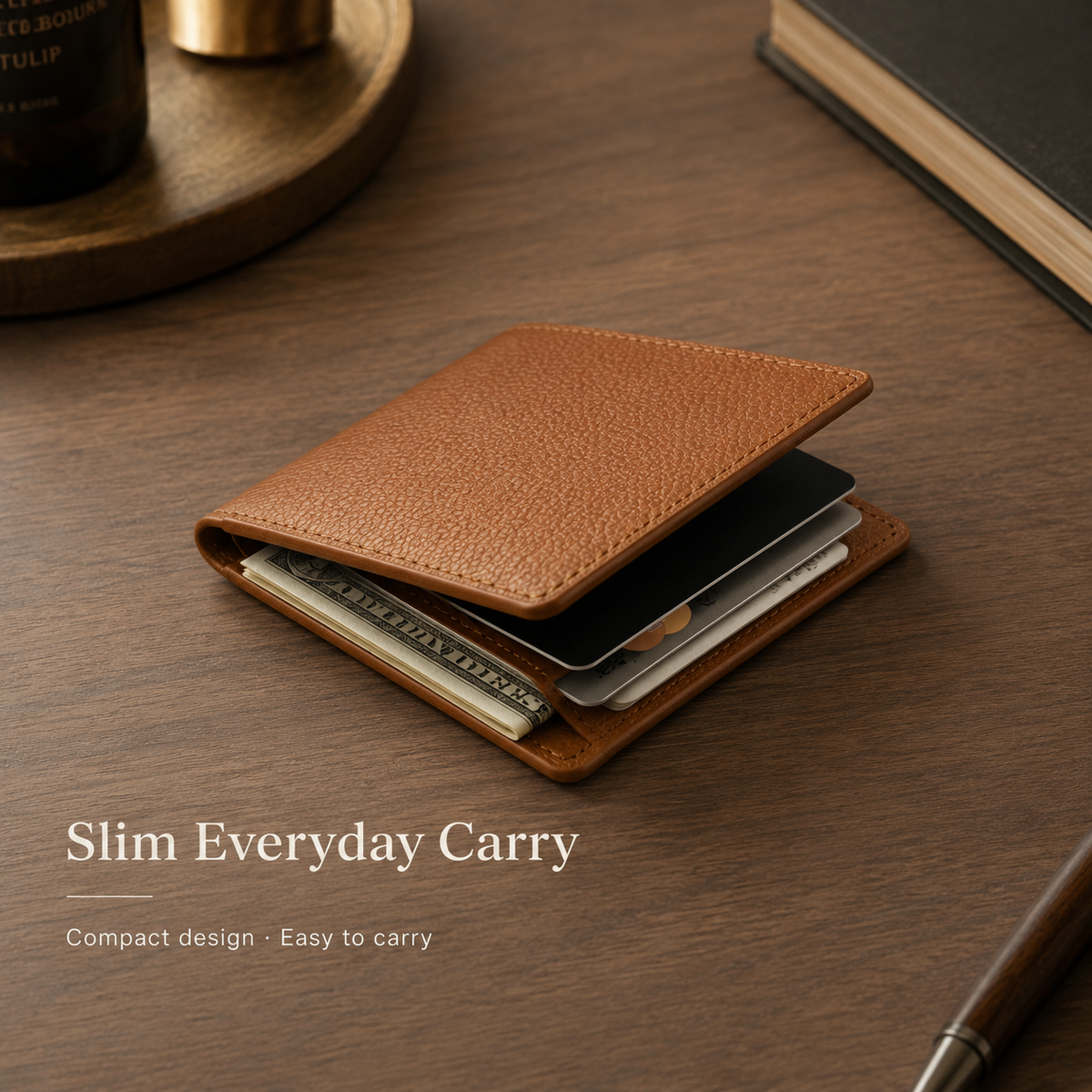 🔥100% Handmade Full-Grain Leather Wallet