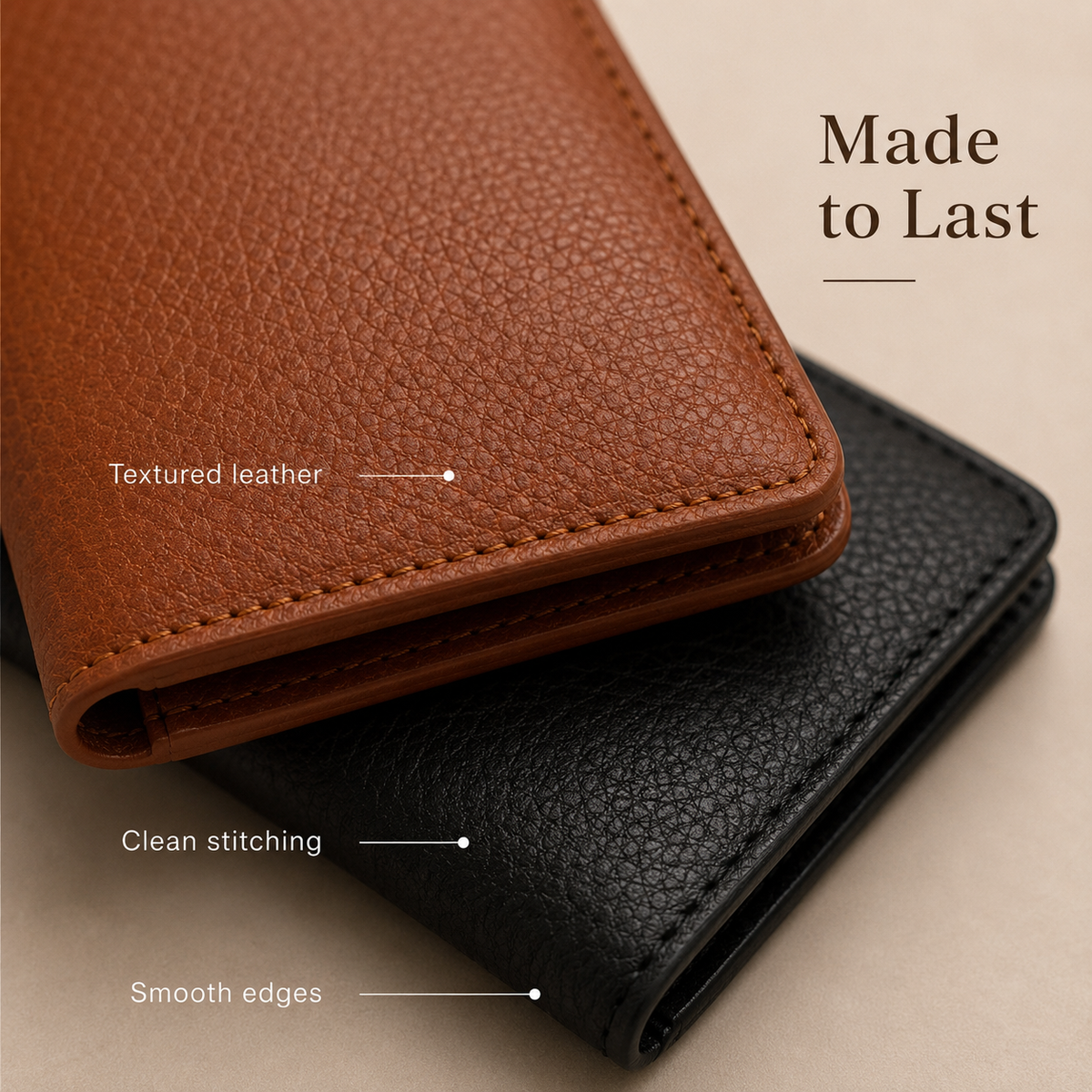 🔥100% Handmade Full-Grain Leather Wallet