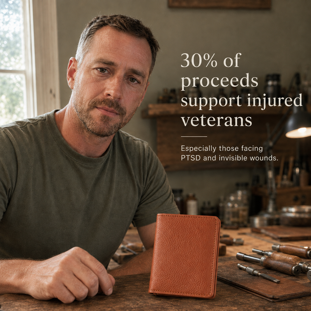 🔥100% Handmade Full-Grain Leather Wallet
